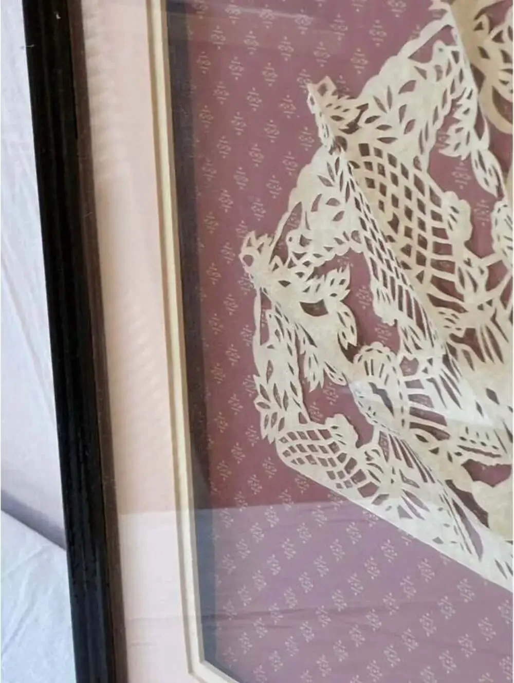 Shadowbox Framed cut paper Fan Art